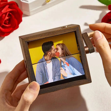 Create Lasting Memories with Our Hand-Cranked Photo Flip book Frame - A Unique Gift with Enchanting Lighting