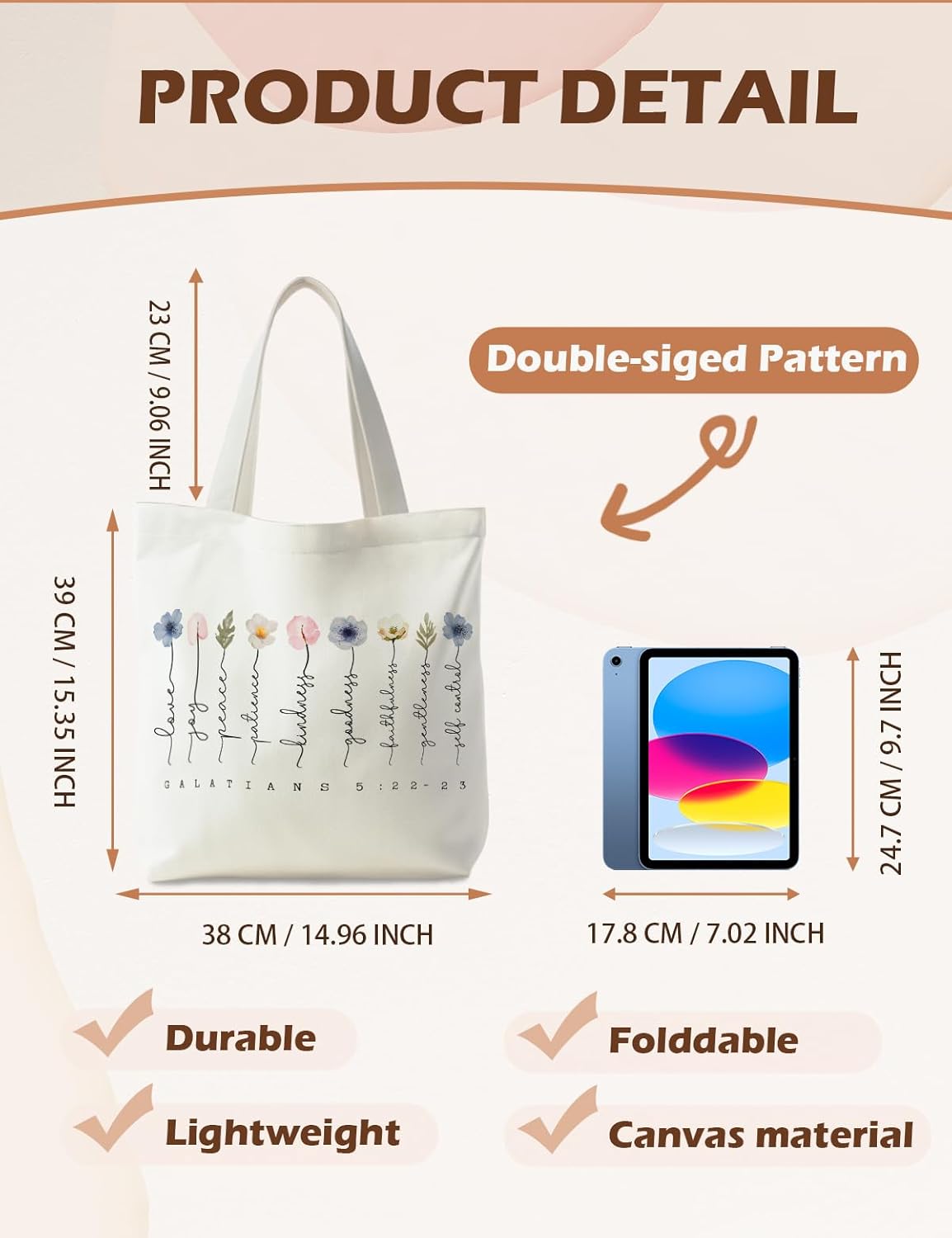 Stylish & Eco-Friendly Bible Tote Bags for Women - Perfect Christian Gifts