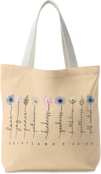 Stylish & Eco-Friendly Bible Tote Bags for Women - Perfect Christian Gifts