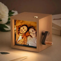 Create Lasting Memories with Our Hand-Cranked Photo Flip book Frame - A Unique Gift with Enchanting Lighting