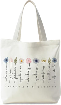 Stylish & Eco-Friendly Bible Tote Bags for Women - Perfect Christian Gifts